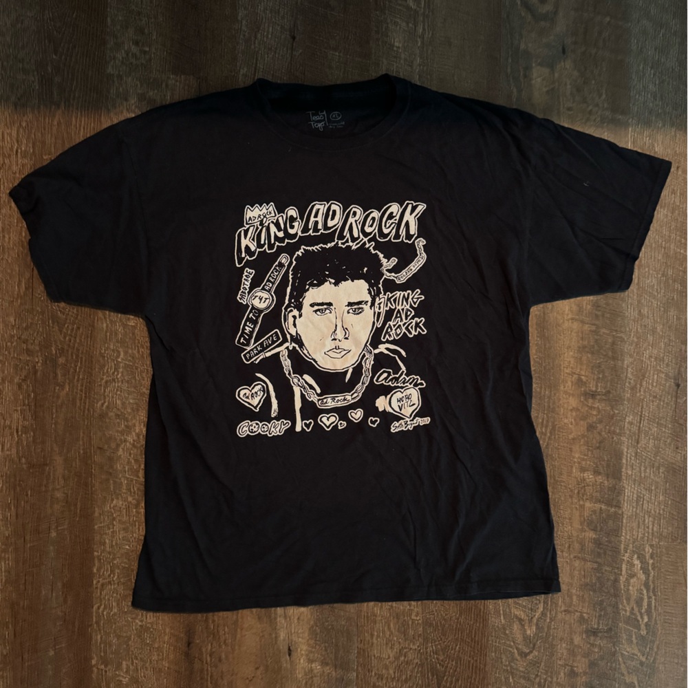 King Ad Rock Graphic Black T-Shirt
